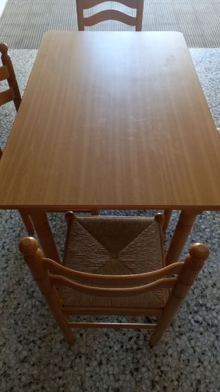 Mesa de madera cocina y 6 sillas