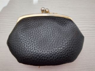 Monedero vintage de piel bicolor con cie