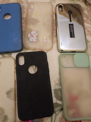 6 Custodia telefono iPhone x con catenel