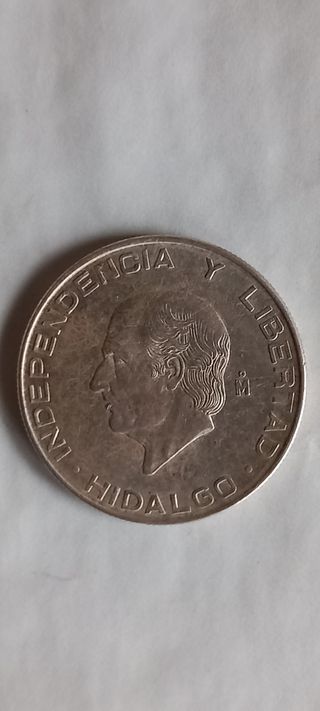 Moneta argento cinco pesos 1955 Mexico