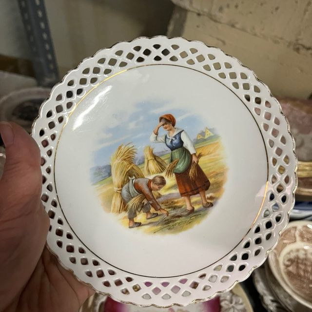 Platos calados antiguos juegos de 6 platos