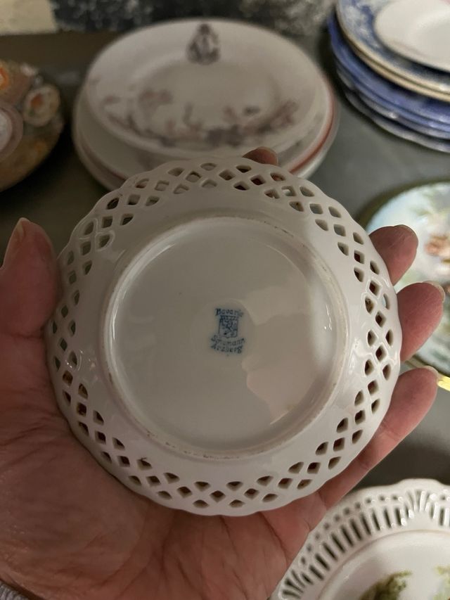 Platos calados antiguos juegos de 6 platos