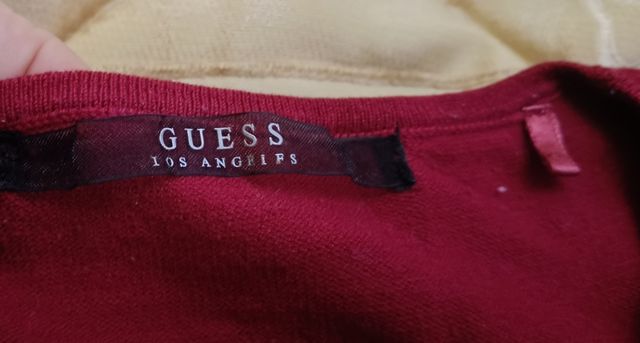 Maglioncino rosso Guess manica lunga