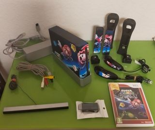 Pack Consola Wii Negra Galaxy 