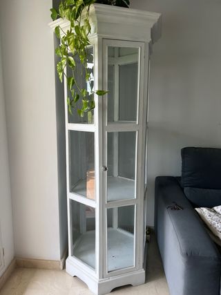 Vitrina Hexagonal Antigua y restaurada