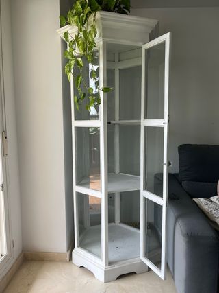 Vitrina Hexagonal Antigua y restaurada