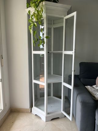 Vitrina Hexagonal Antigua y restaurada