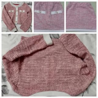 Completo bimba 8 anni colore rosa e bianco