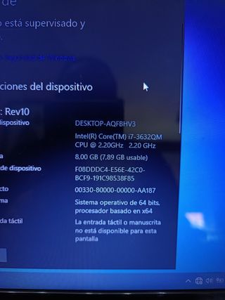 Ordenador portátil HP i7