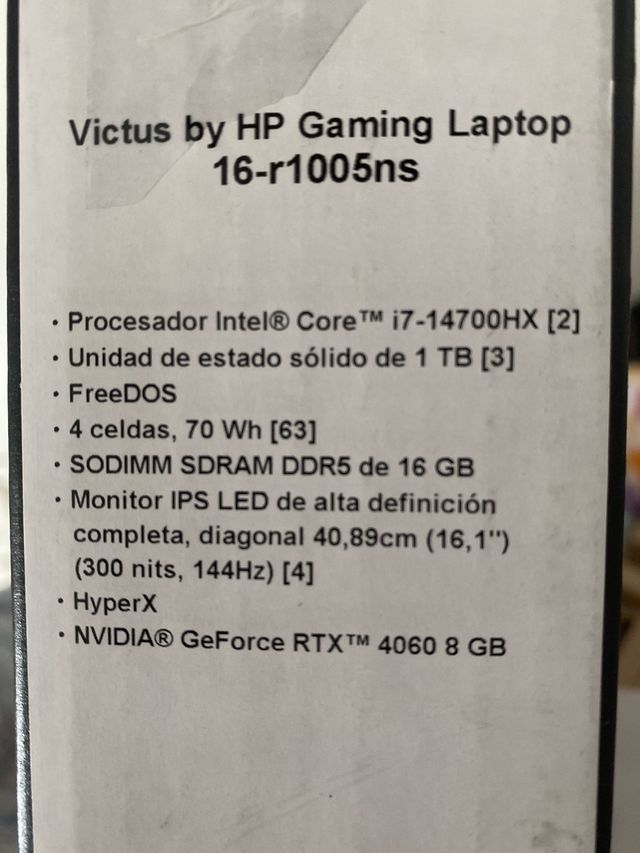 ORDENADOR PORTATIL HP VICTUS