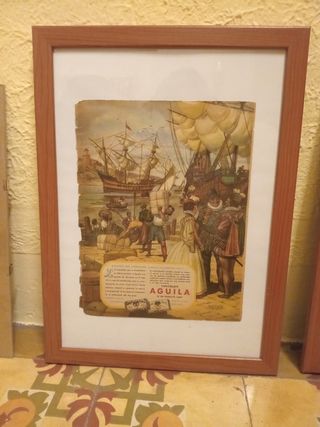 1940 Cartel vintage original Chocolate Águila