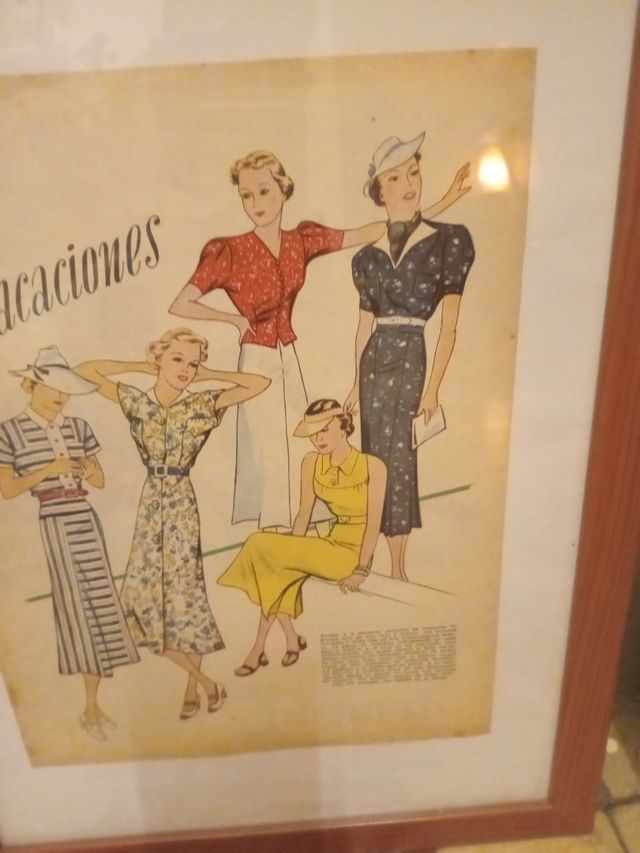 1942 Cartel antigua modista