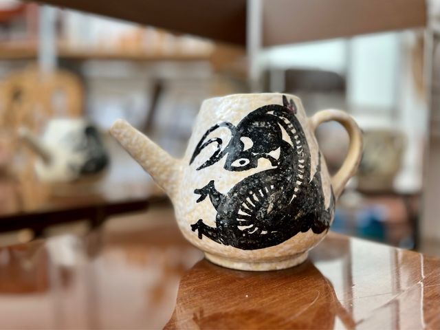 Ceramica astratta vintage Talavera anni '70