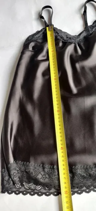 lencero negro con encaje ne tejido satinado