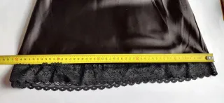 lencero negro con encaje ne tejido satinado