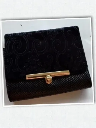 bolso de fiesta terciopelo y ecopiel
