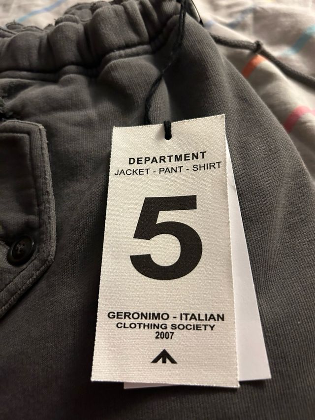Department 5 Tuta felpa uomo cotone grigio tg.29