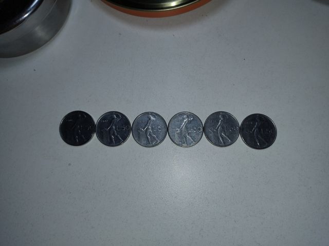 Monedas 50 liras italianas