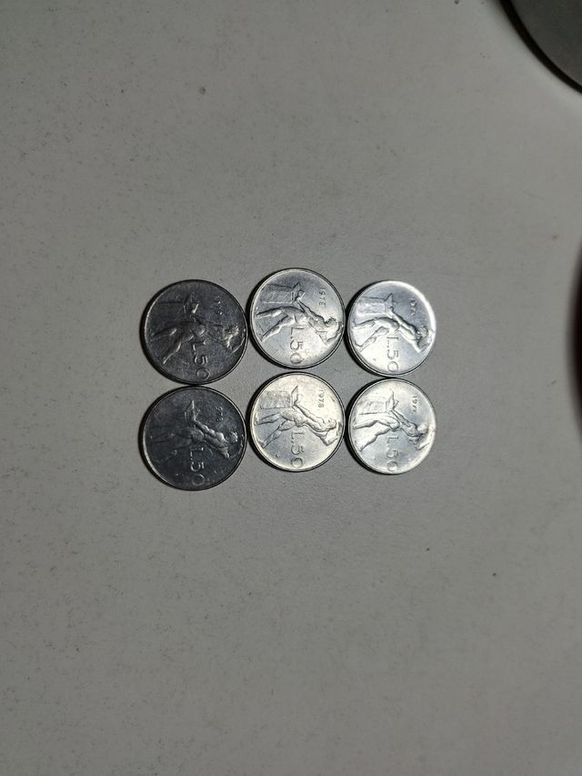 Monedas 50 liras italianas
