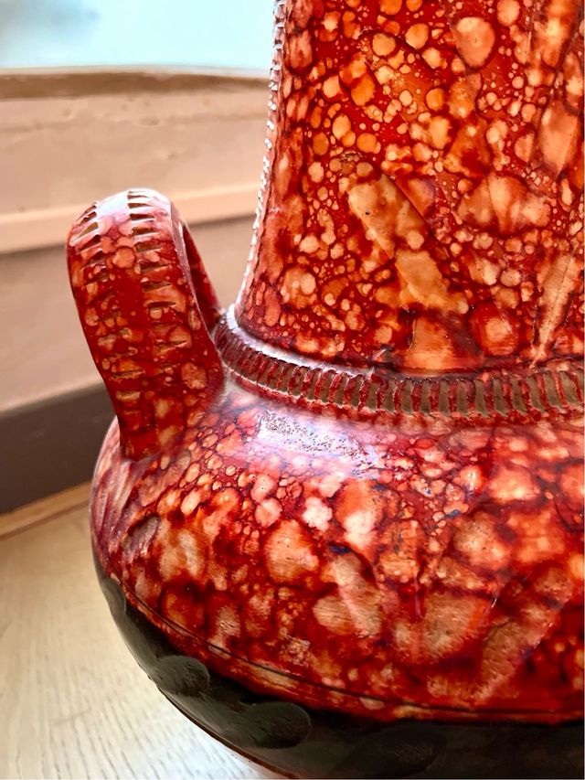 Coppia di vasi decorativi da terra anni '70