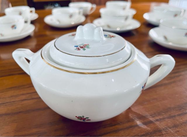 Servizio da caffè in porcellana Sarreguemines Digoin France