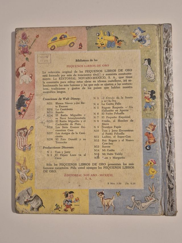 Mi gatito Libro dorado español