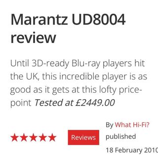 Reproductor blu-ray /SCDA high end mod ud8004