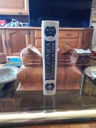 Sujeta libros de madera buhos 18x10