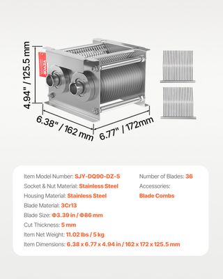 Lama per Affettatrice Acciaio Inox Lama per Affett