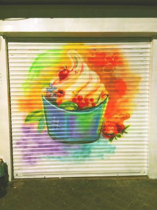 PINTOR mural grafitero escaparate