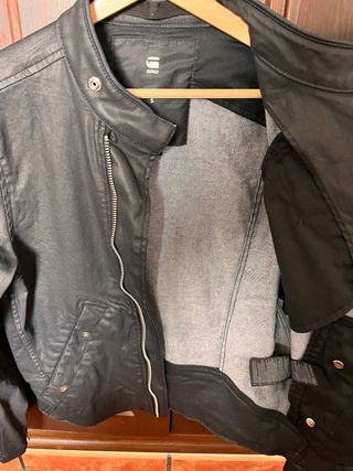 Cazadora cuero hombre G-STAR RAW , color negro