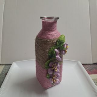 Bottiglia decorata a mano