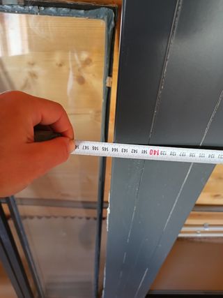 Ventana aluminio Ral 7022