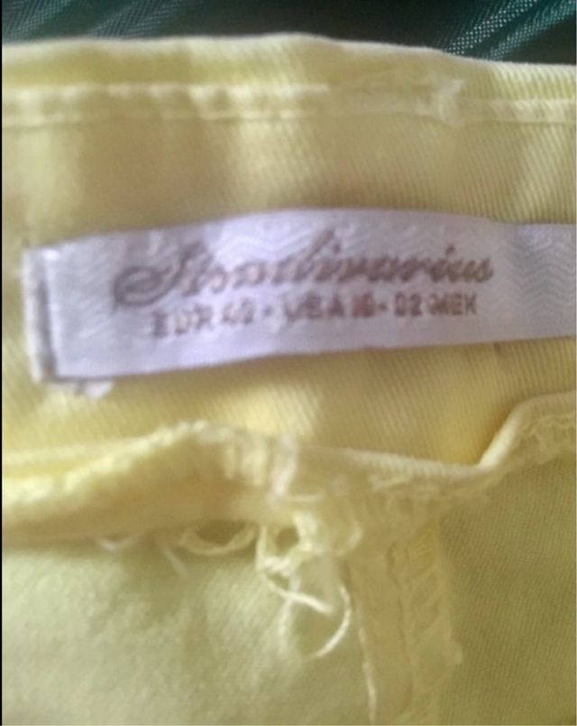 Pantalon Stradivarius Amarillo 42