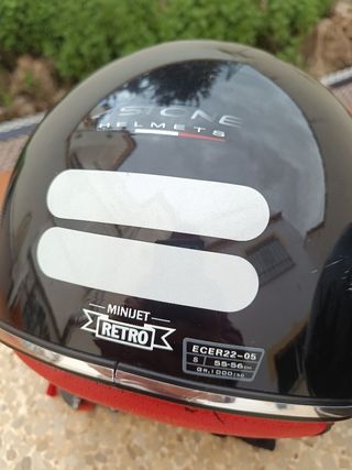 Pareja casco moto