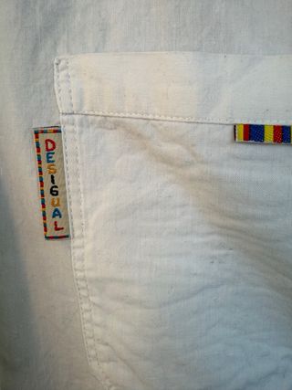 VINTAGE camisa blanca DESIGUAL talla L 