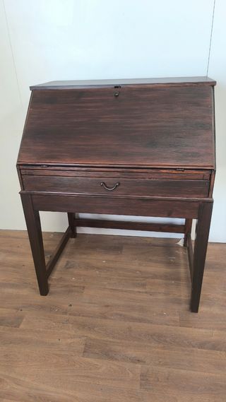 ESCRITORIO SECRETO O BURO DE MADERA ANTIGUO