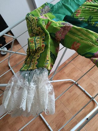 Falda fallera y corpiño