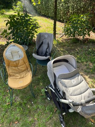 Carrito Bugaboo Bee 6 con bolso y saco silla invie