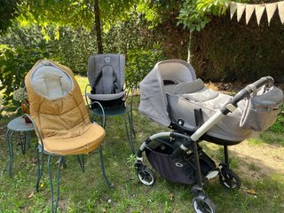 Carrito Bugaboo Bee 6 con bolso y saco silla invie