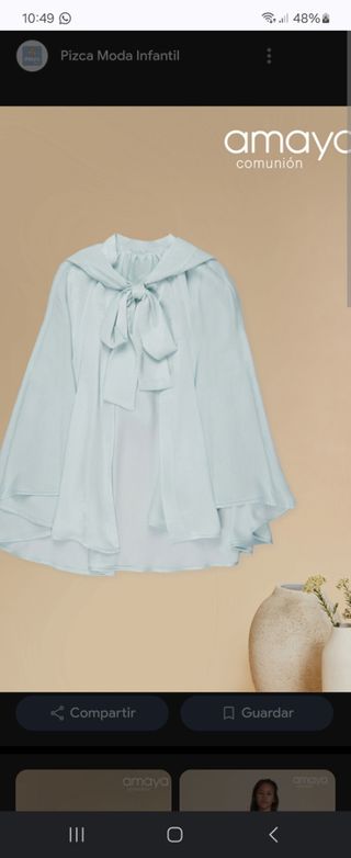 Capa vestido verde agua