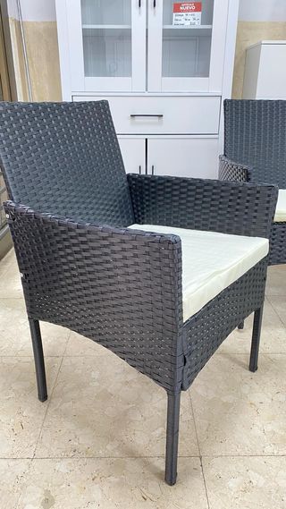 CONJUNTO DE JARDIN 2+1+1 NUEVO COJINES BEIGE