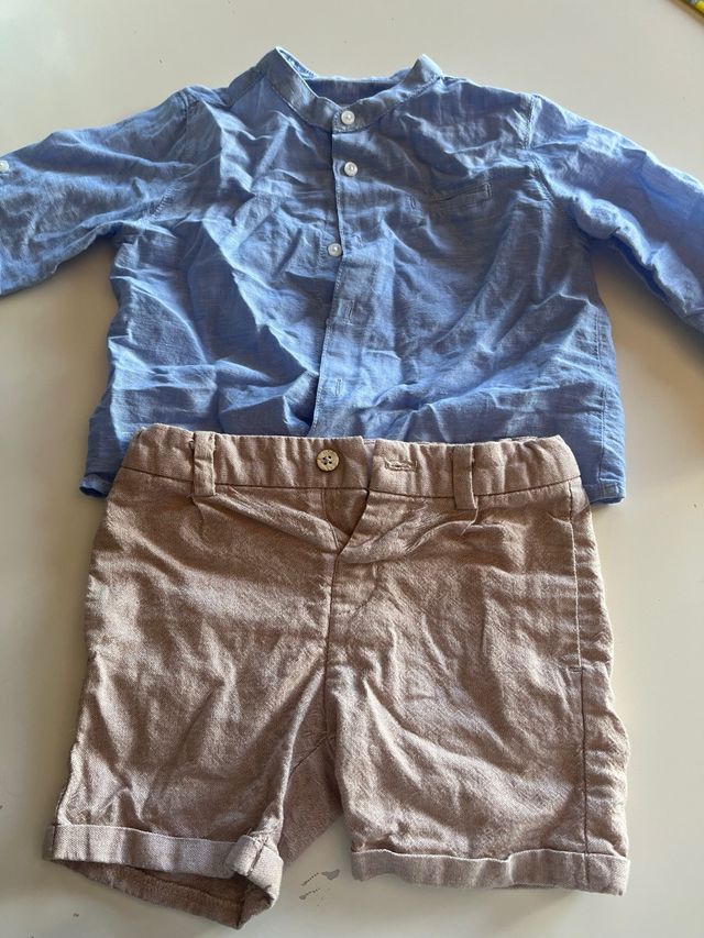 Conjunto niño lino