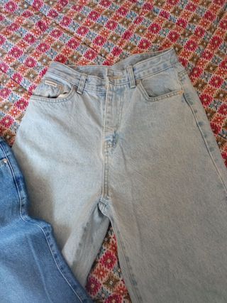 Lote 2 pantalones tejanos de moda