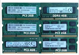 Memorias RAM DDR2 - PC2 - PC3 - PC4