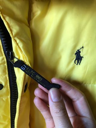 Ralph Lauren chaleco de plumas XL