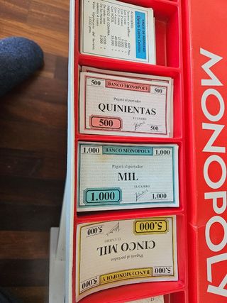 Juego Monopoly Madrid en pesetas
