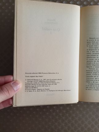 Quo vadis? Tomo I y II.