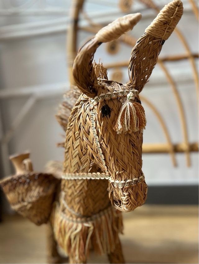 Burrito decorativo vintage di Esparto anni '70