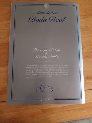 Álbum fotos.Boda Real